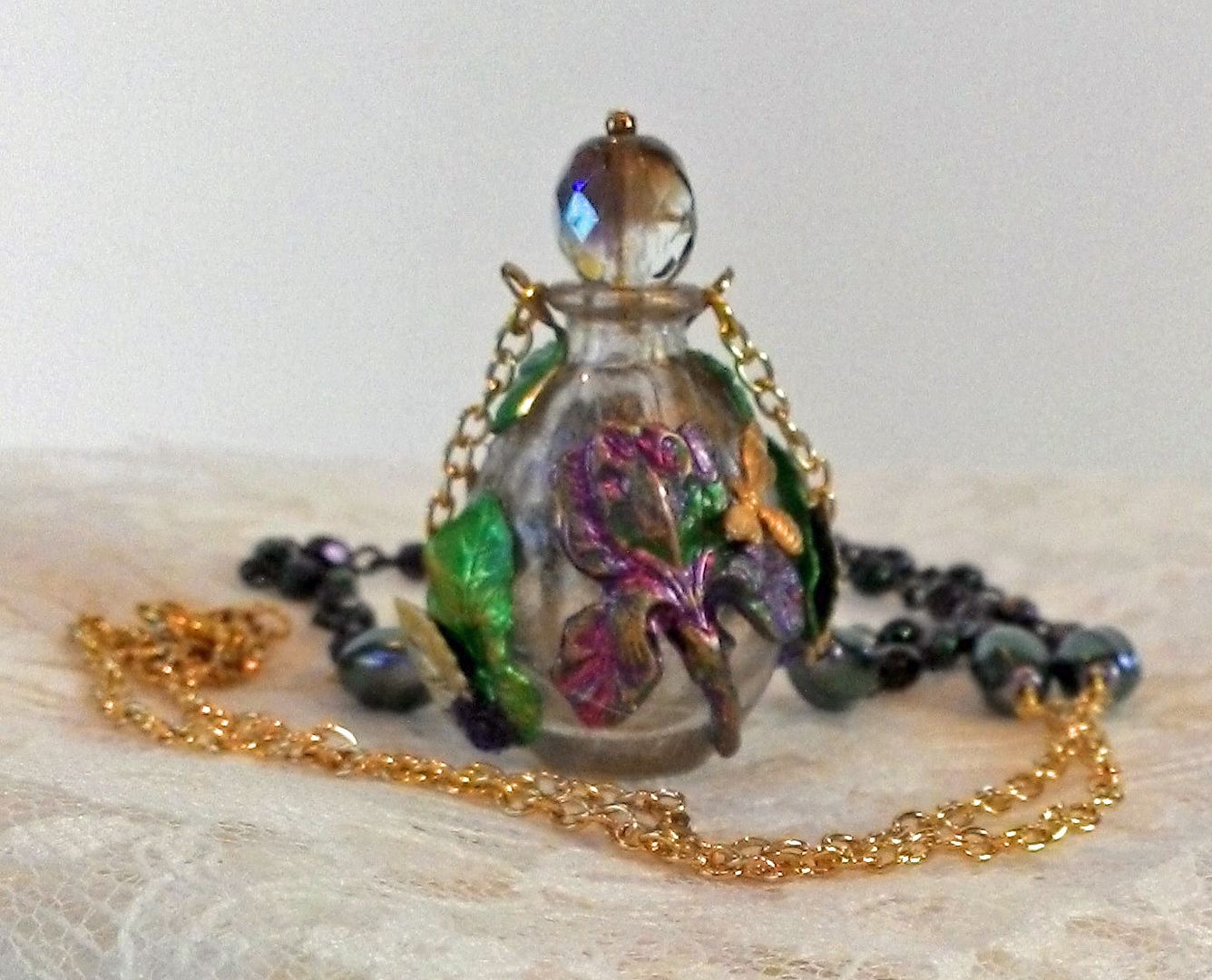 Artfully Musing Perfume Bottle Necklace